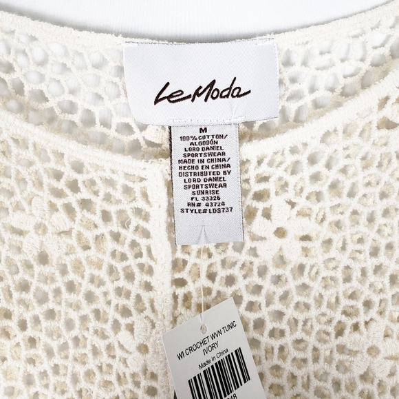 LE MODA crochet woven top - Picture 5 of 5